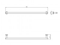 TOALLERO LAVABO 80cm ARCHITECT DUAL COSMIC